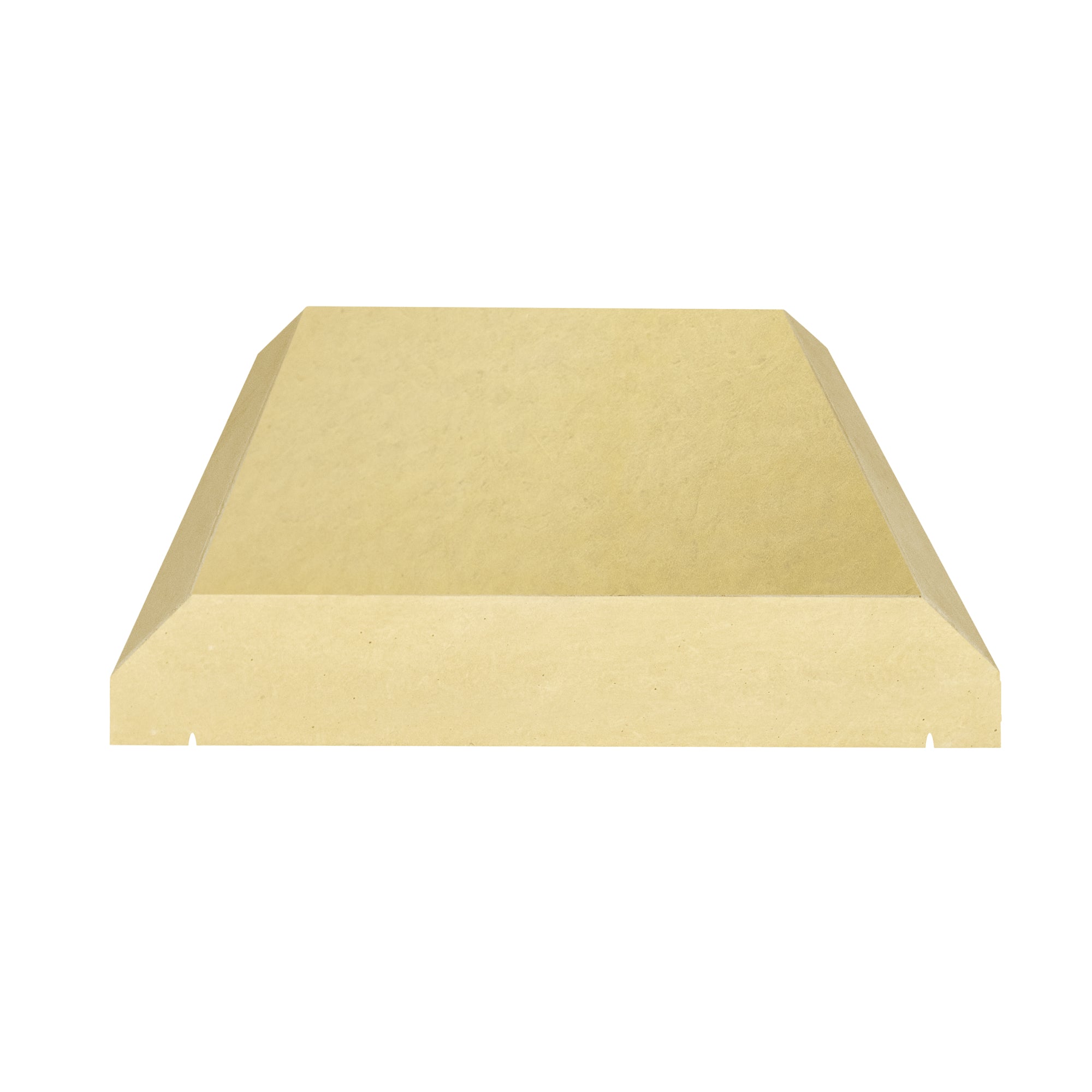 Buff Willowcrete concrete coping stone with smooth flat top and clean bevelled edge detail