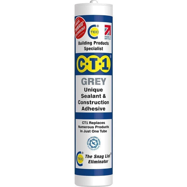 CT1 Unique Sealant & Construction Adhesive 290ml - Grey - Roofing Supplies UK