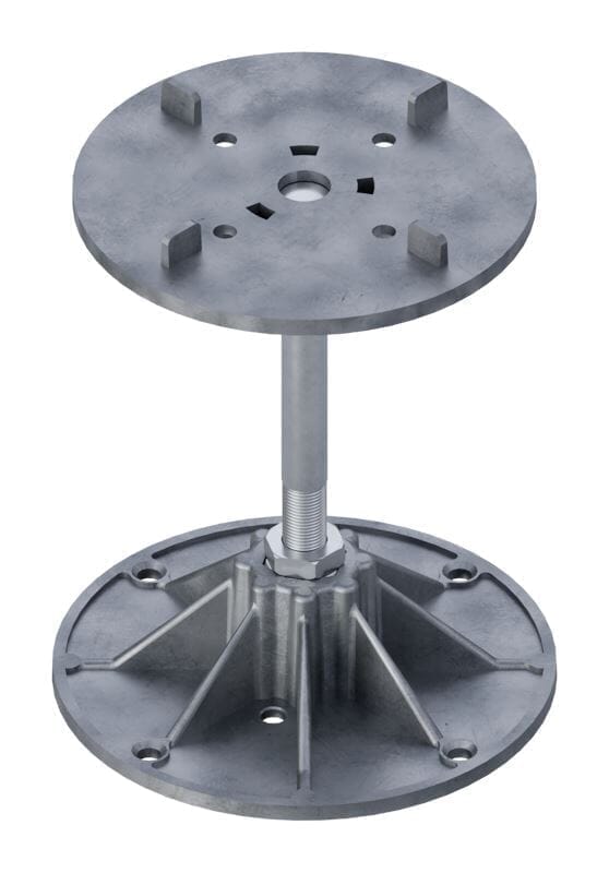 Castle Composites A1 Fire Rated ALU Adjustable Paving Pedestal 130-155mm - Roofing Supplies UK