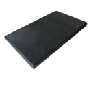 Castle Composites Charcoal Black Granite Coping Stone End Piece - 375mm x 600mm - Roofing Supplies UK