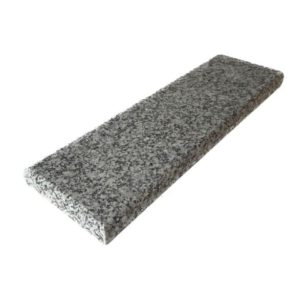 Castle Composites Rosa White Granite Coping Stone End Piece - 175mm x 600mm - Roofing Supplies UK