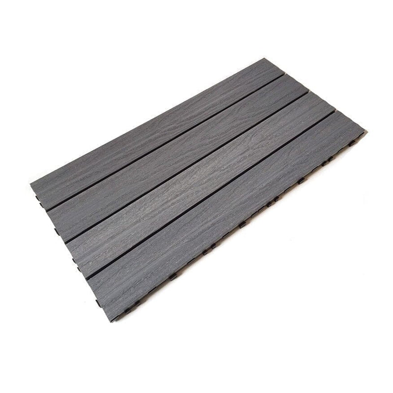 Castlewood Composite Decking Tile Silver Grey - 600 x 300mm