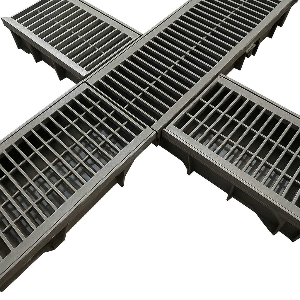 DekDrain Vela A15 Channel Drain - 1m (Plastic Grate)
