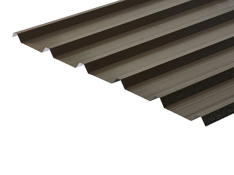 Cladco 32/1000 Box Profile PVC Plastisol Coated 0.7mm Metal Roof Sheet - Roofing Supplies UK