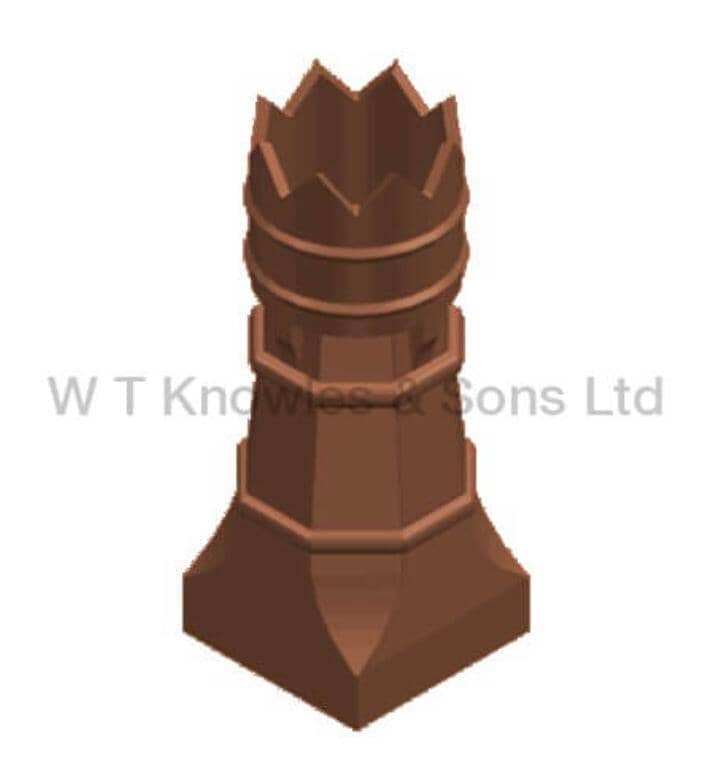 Clay Big Bishop Pot Chimney Pot