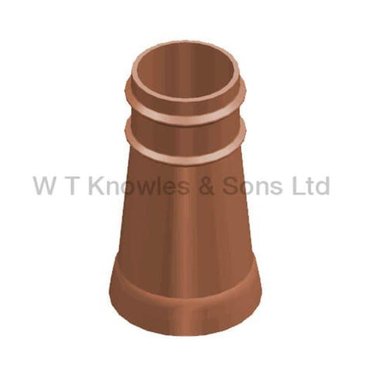 Clay Double Beaded Chimney Pot For Solid Fuel