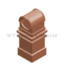 Clay Hooded Square Chimney Pot