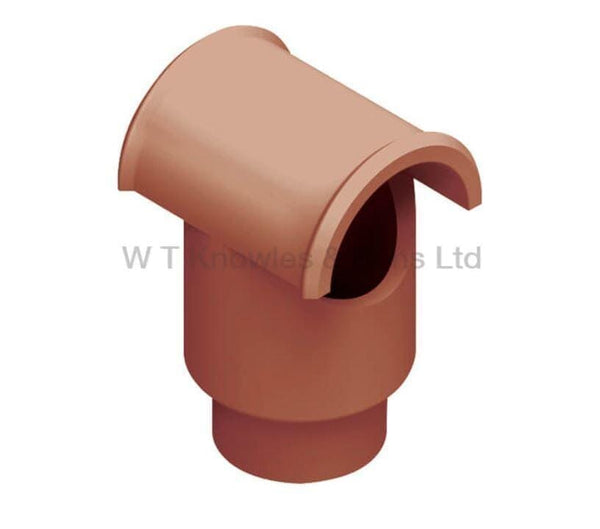 Clay Leeds Push-In Hood Chimney Pot for Solid Fuel