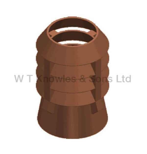 Clay Louvre Chimney Pot for Solid Fuel