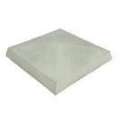 Concrete 4 Way Weathered Coping Pier Cap - Grey - 610mm x 610mm - Roofing Supplies UK