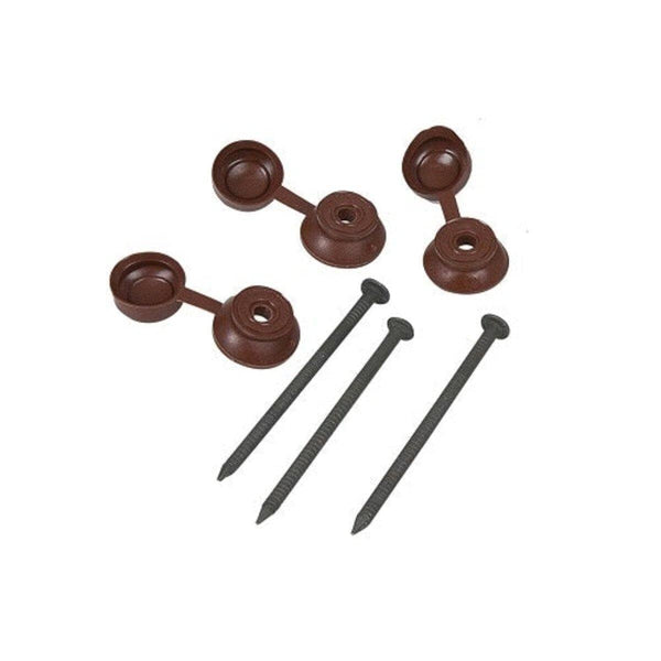 Coroline and Onduline Brown/Red Roof Sheet Fixings - Pack Of 20