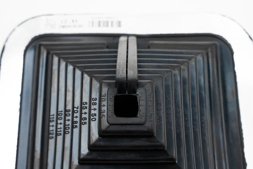 Dektite Combo Black EPDM Square Roof Pipe Flashing