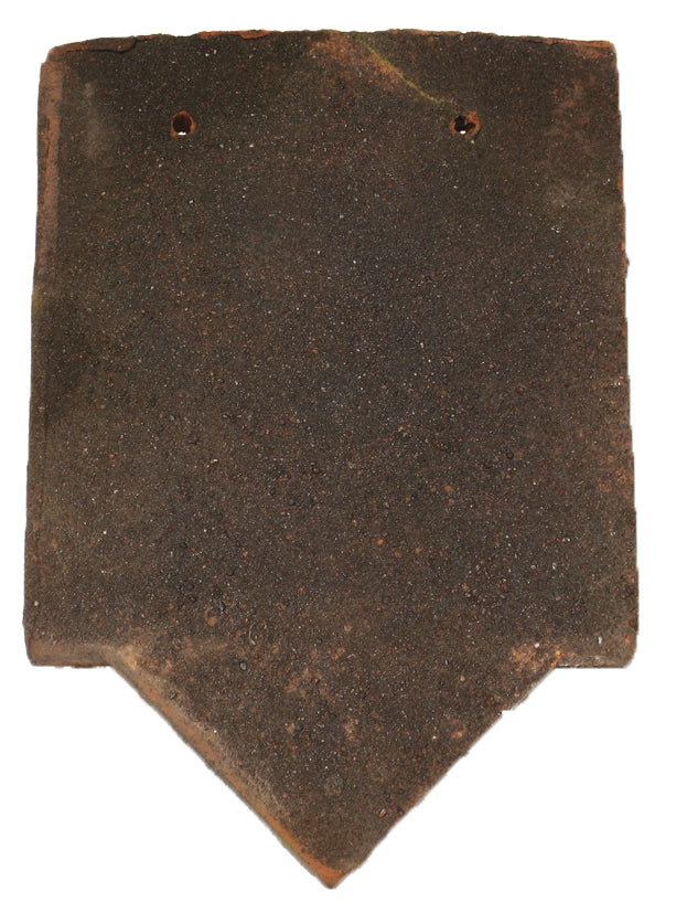 Decorative diamond-shaped clay roof tile with a pointed base, designed for characterful roof detailing and feature work.







