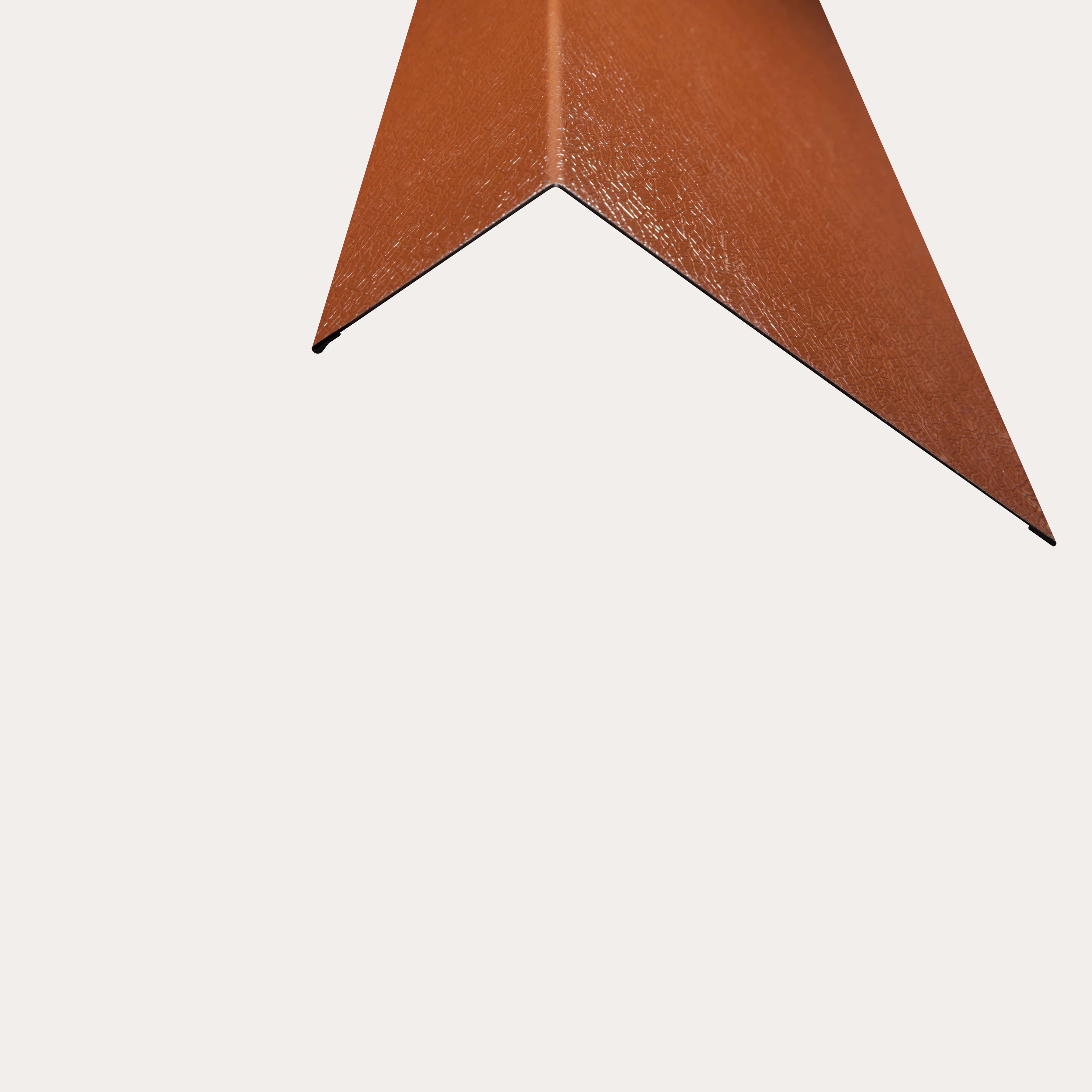 Hornsey Plastisol Coated Eaves Flashing - Terracotta Red