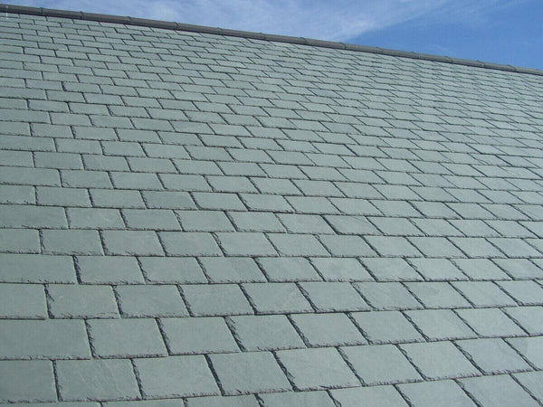 Elterdale Natural Brazilian Slate Roof Tile & Half Grey/Green - 500mm x 375mm