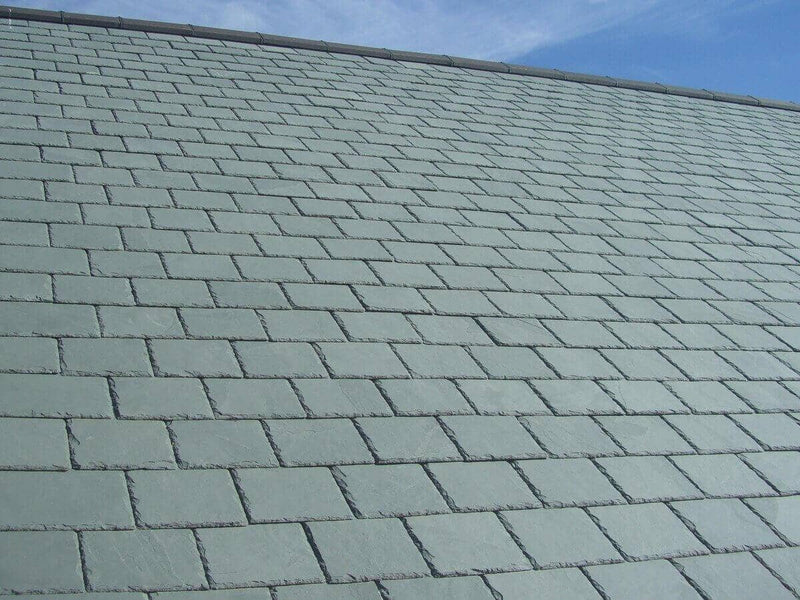 Elterdale Natural Brazilian Slate Roof Tile & Half Grey/Green - 500mm x 375mm