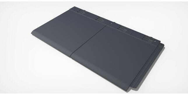 Envirotile Plastic Lightweight Double Roof Tile - Slate Grey