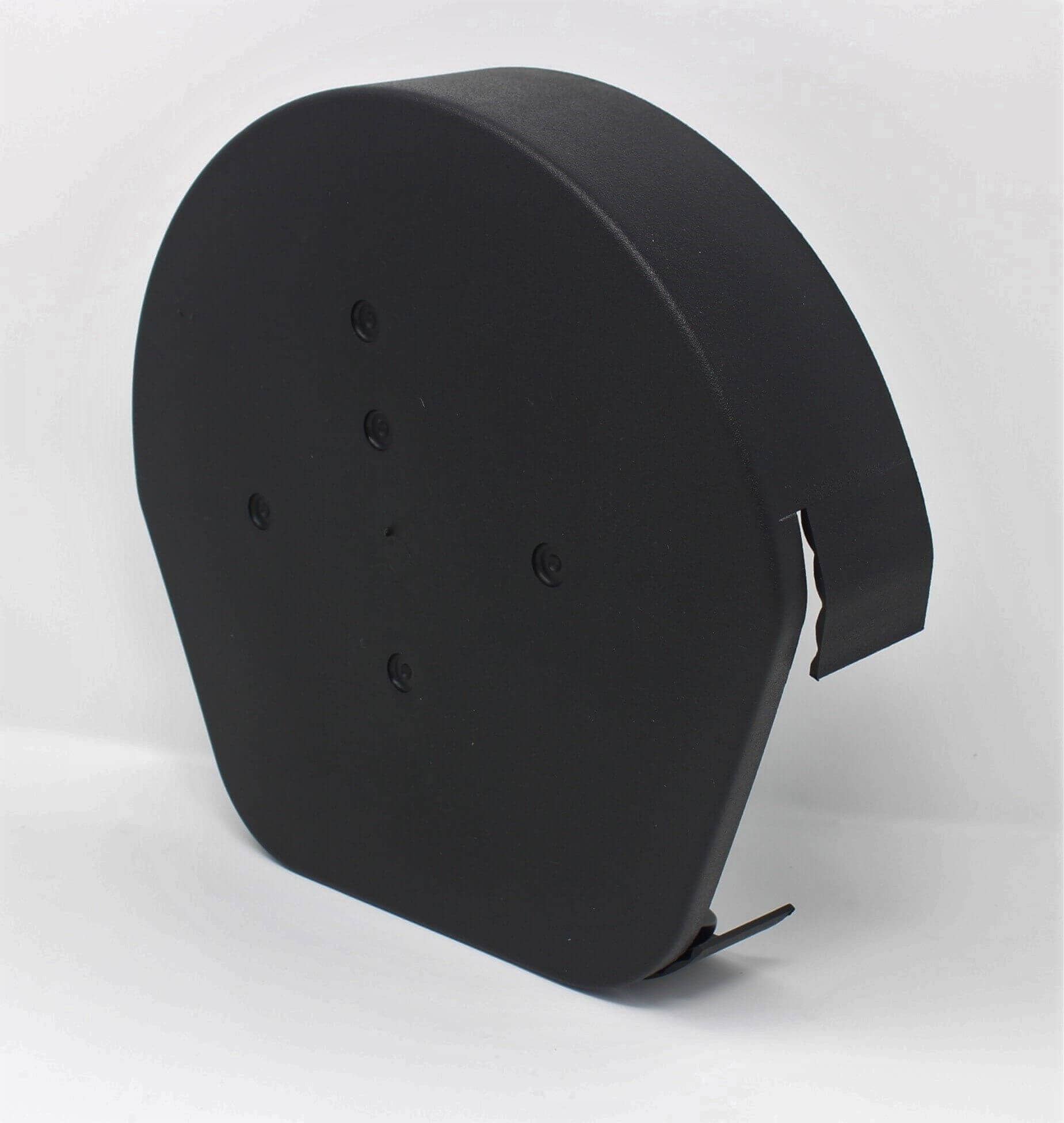 European Plastics PVC Continuous Dry Verge Half Round Ridge End Cap 'R' Type for Concrete Tiles