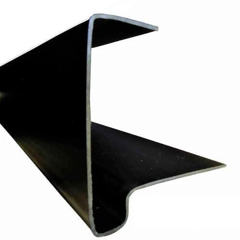 European Plastics PVC Continuous Dry Verge 'M' Type for Thin Leading Edge Concrete Tiles
