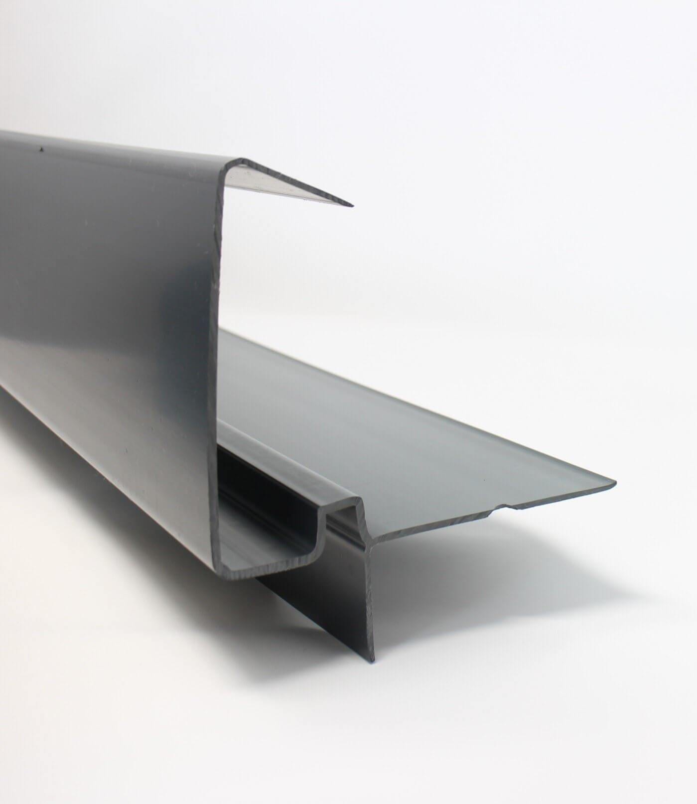 European Plastics PVC Continuous Dry Verge 'R' Type for Concrete Tiles