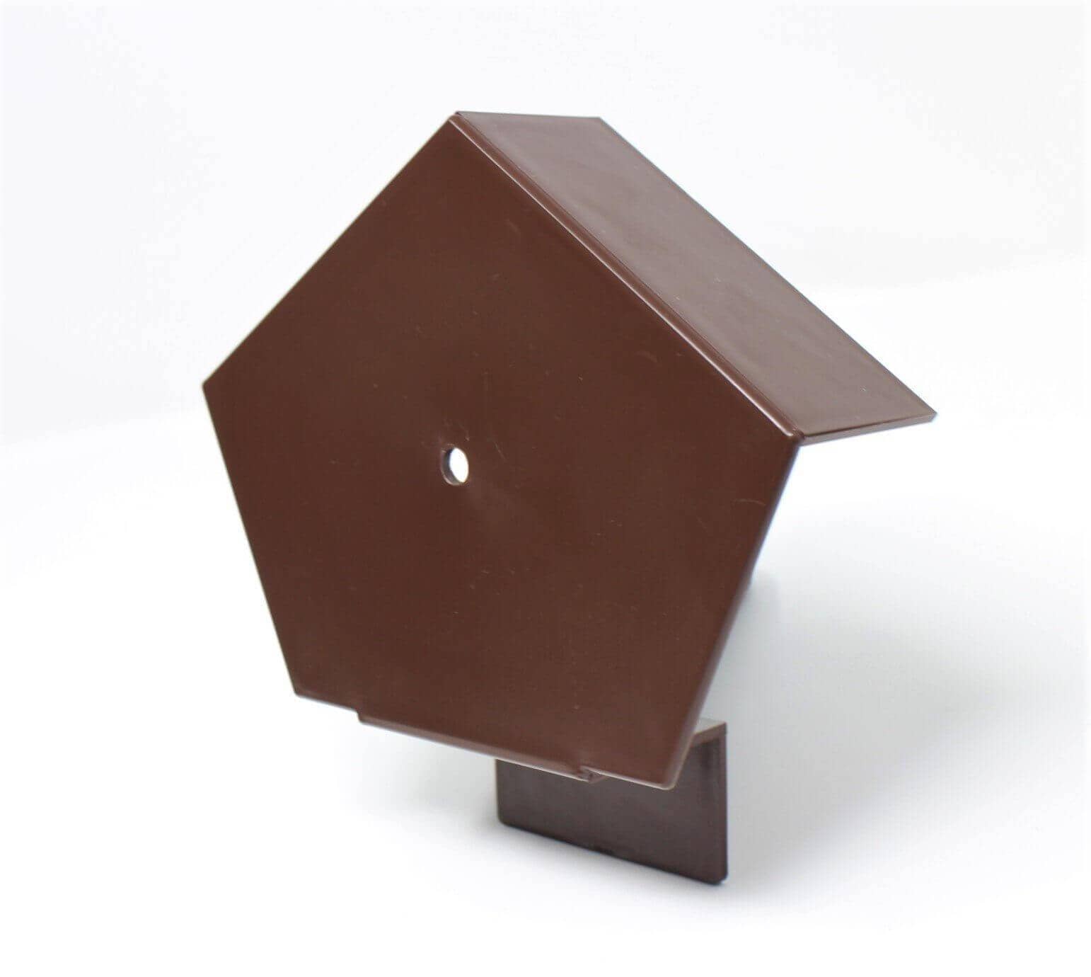 European Plastics PVC Continuous Dry Verge Ridge End Cap 'S' Type for Slate