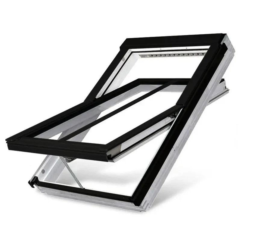 FAKRO Manually Operated Centre Pivot White Painted Conservation Pitched Roof Window