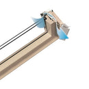 Fakro Manually Operated Centre Pivot Natural Pine Conservation Window - Roofing Supplies UK