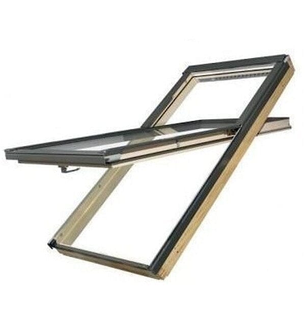 Fakro Manually Operated High Pivot Pine Pitched Roof Window - Roofing Supplies UK