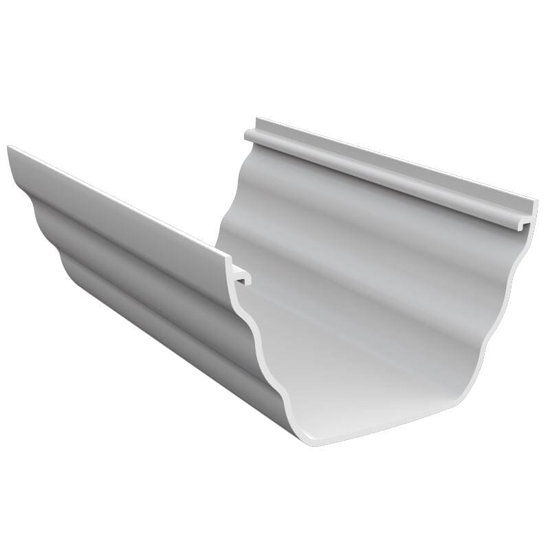 Freeflow 135mm Plastic Ogee Style Guttering 4m Length - White - Roofing Supplies UK