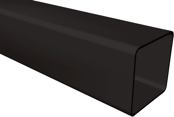 Freeflow 65mm Square Plastic Downpipe - Black - Roofing Supplies UK