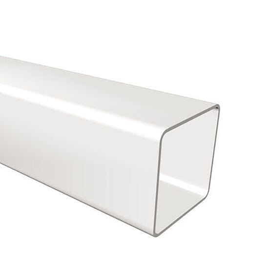 Freeflow 65mm Square Plastic Downpipe - White - Roofing Supplies UK