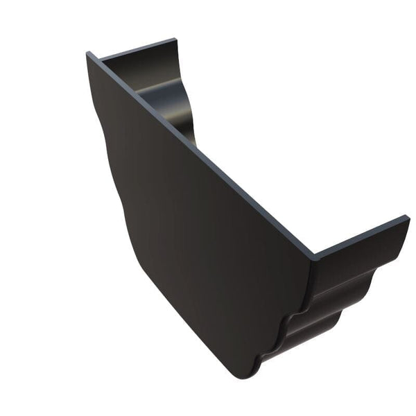 Freeflow Ogee Style Plastic Guttering Internal Stopend - Black - Roofing Supplies UK