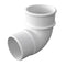 Freeflow Round Plastic Downpipe 90 Degree Offset Bend - White - Roofing Supplies UK