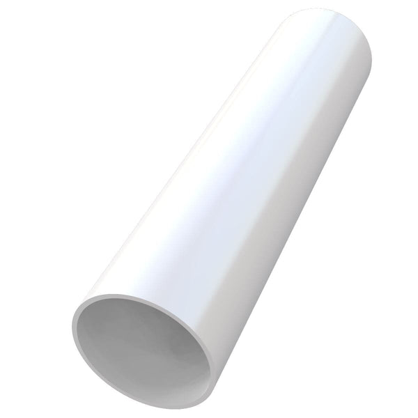 Freeflow Round Plastic Downpipe Length 5.5m - White