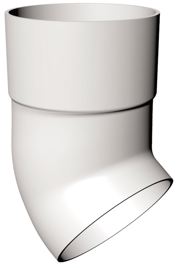 Freeflow Round Plastic Downpipe Shoe - White - Roofing Supplies UK