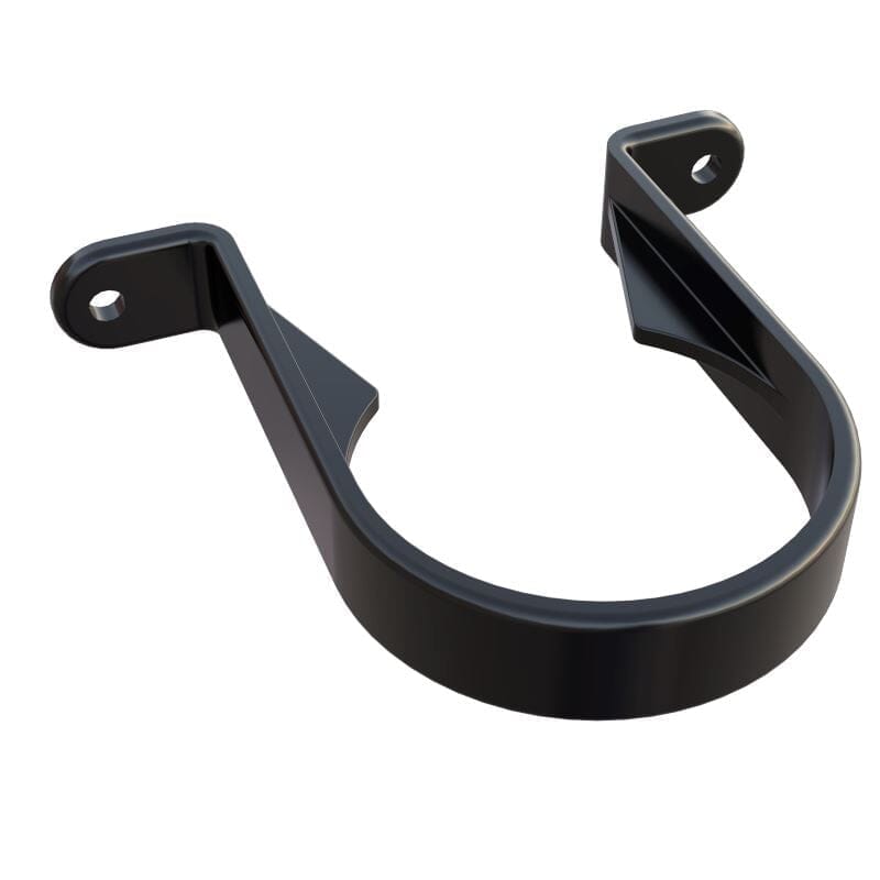 Freeflow Round Plastic Downpipe Stand-Off Pipe Clip - Black