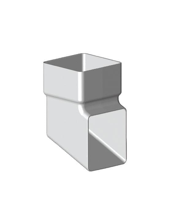 Freeflow Square Plastic Downpipe Square Shoe - White - Roofing Supplies UK