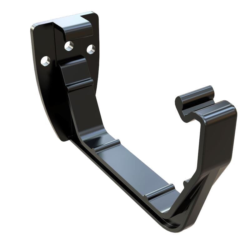 Freeflow Square Style Plastic Guttering Fascia Bracket - Black - Roofing Supplies UK
