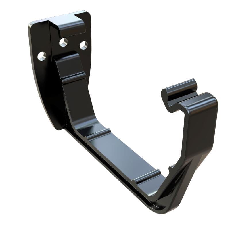 Freeflow Square Style Plastic Guttering Fascia Bracket - Black