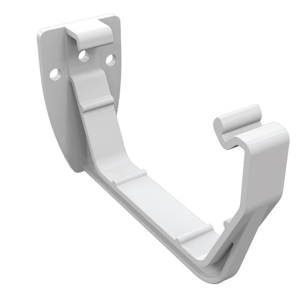 Freeflow Square Style Plastic Guttering Fascia Bracket - White - Roofing Supplies UK