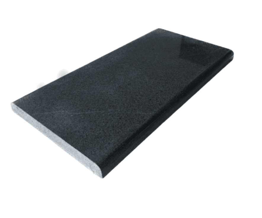 Castle Charcoal Black Granite Coping Stone