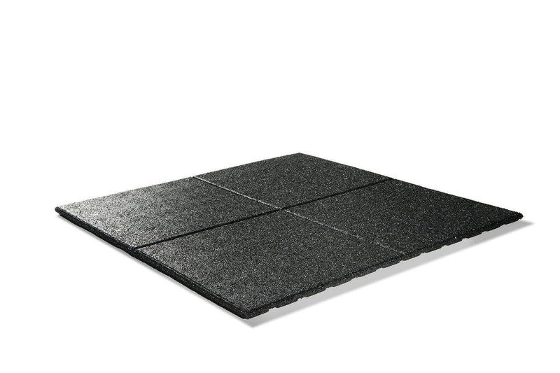 Granuflex Black Rubber Tiles 1000mm x 1000mm x 25mm