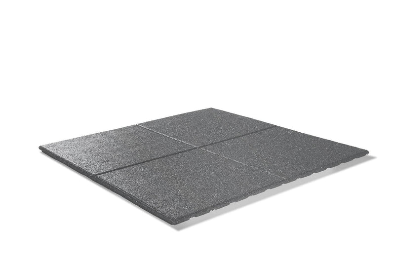 Granuflex Grey Rubber Tiles 1000mm x 1000mm x 25mm