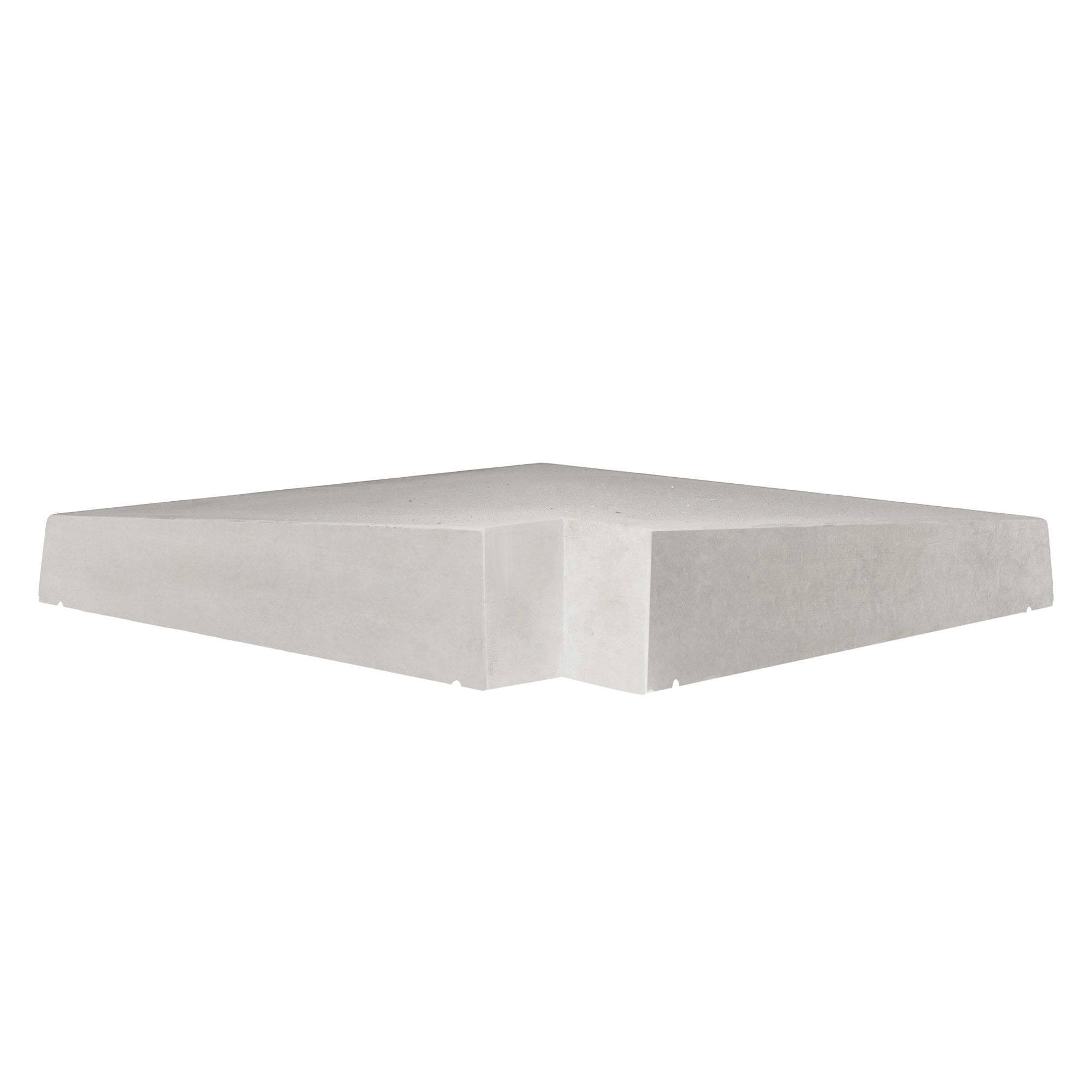 Willowcrete Single Weathered External 90° Corner Concrete Coping Stone