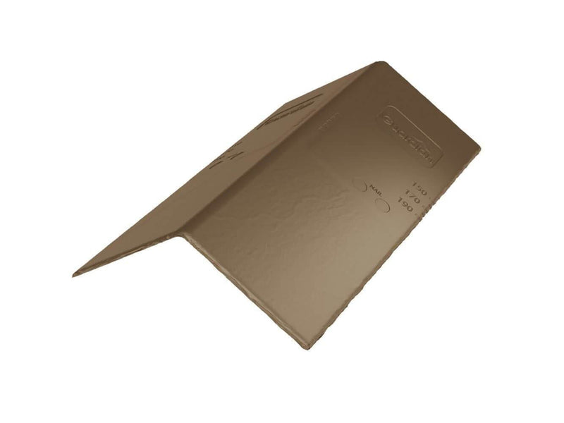 Guardian Synthetic Slate Ridge & Hip Tile - Brown (Pack of 24)