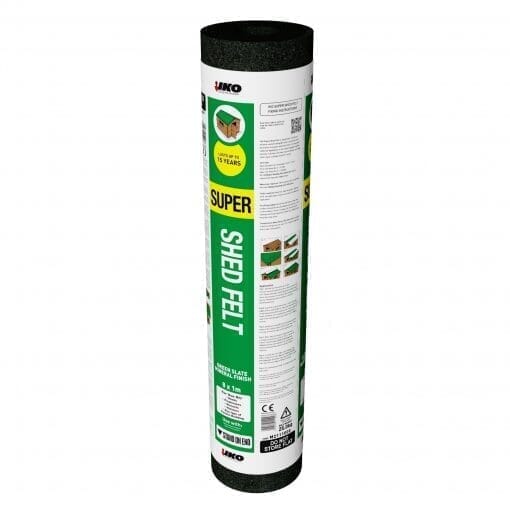 IKO Super Green Shed Roofing Felt - 8m x 1m - Roofing Supplies UK