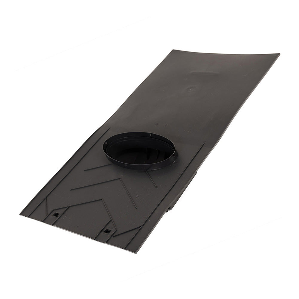 Rear view of 10k Slate Vent showing vent openings and protective design