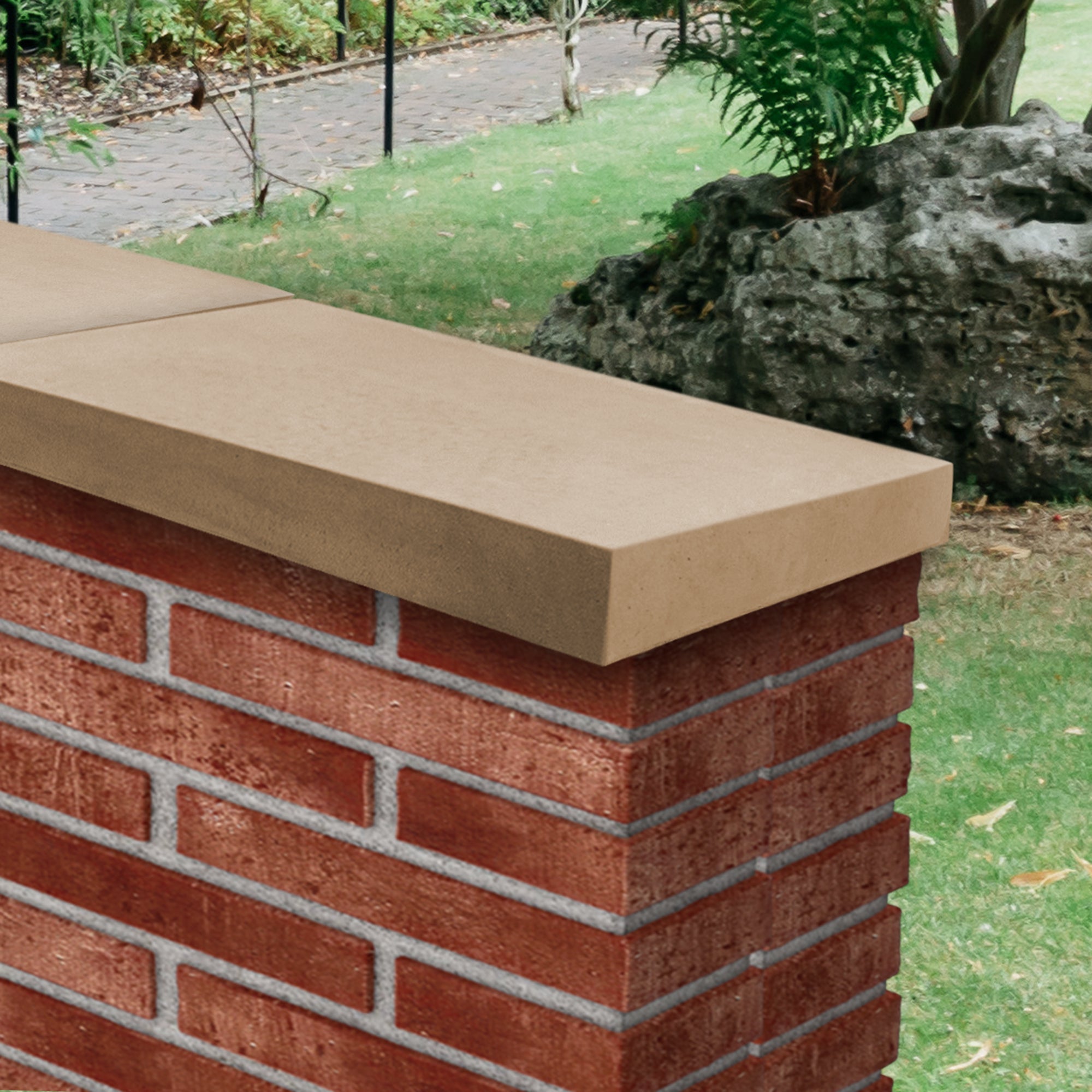Willowcrete Single Weathered Concrete Coping Stone