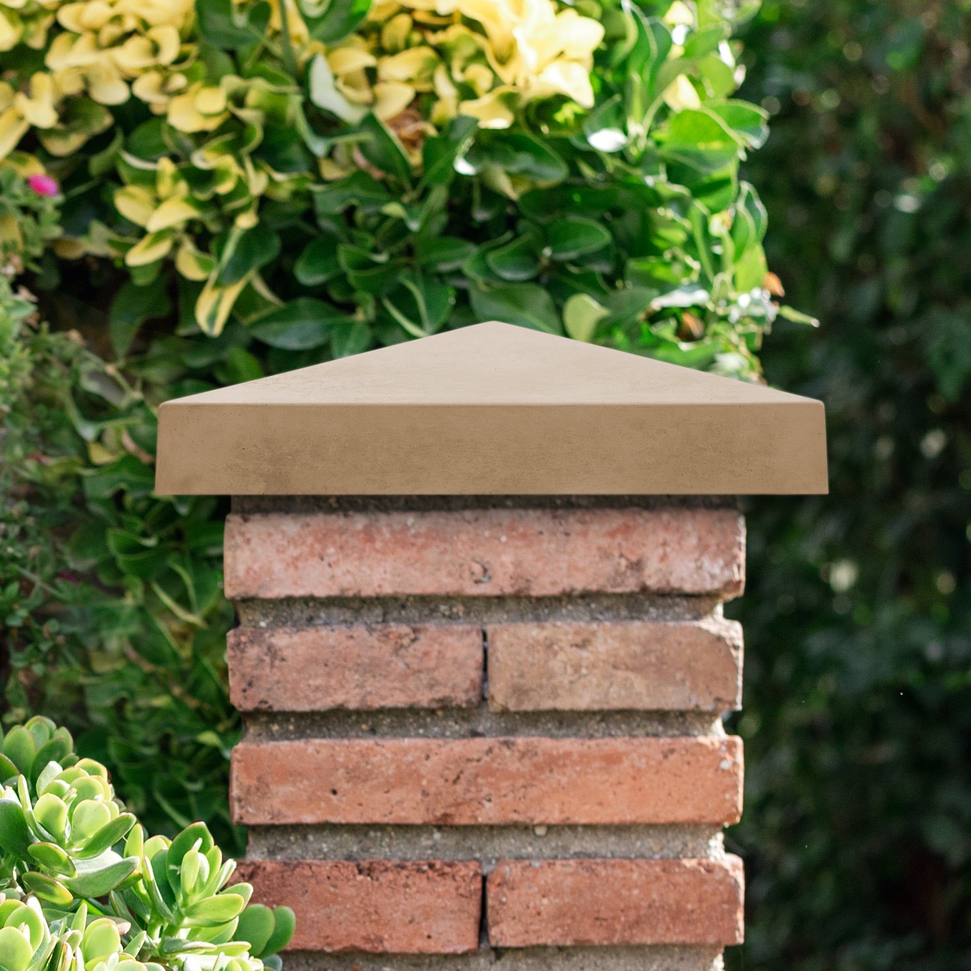Willowcrete 4-Way Weathered Concrete Pier Cap