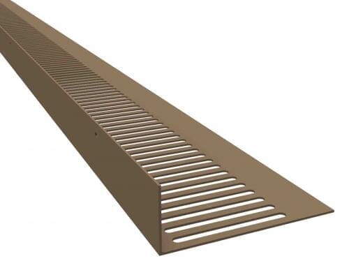 Manthorpe 25mm Flat Roof Soffit Vent Brown - 3.1m - Pack of 10 - Roofing Supplies UK